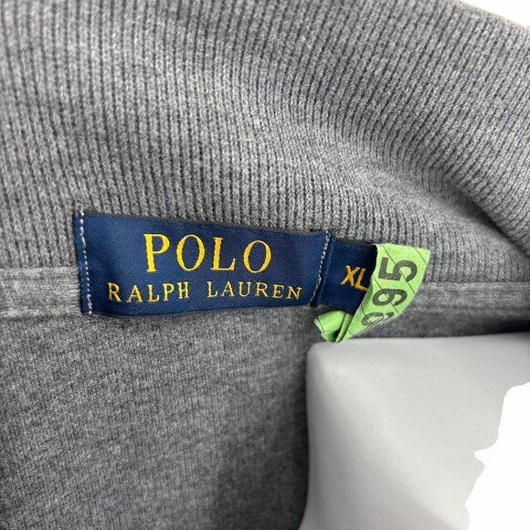 POLO RALPH LAUREN GRAY 1/4 ZIP PULLOVER SWEATER - XL - Picture 3 of 5